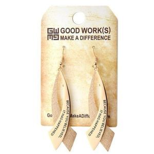Inspirational Scripture Affirmation Earrings